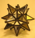 Mirrored Glass Moravian Star for Taper Candle