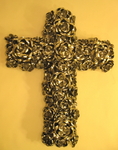 Cross with Tin Roses