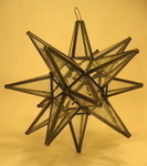 Seeded Glass Moravian Star Light, Small