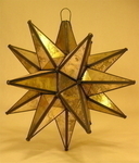 Antiqued Mirror Moravian Start Light, Small