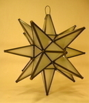 Frosted Glass Moravian Star Light, Small