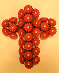 Cross with Red Flowers, Medium