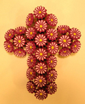 Cross with Purple Flowers, Medium