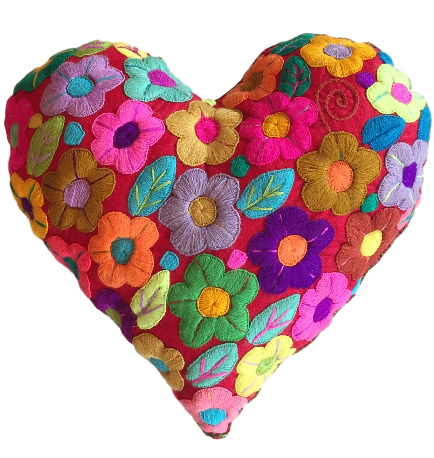 Embroidered Hearts