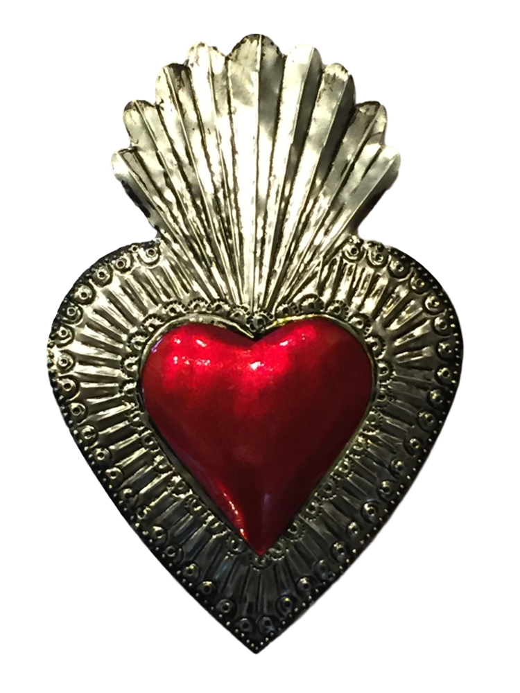 Tin Sacred Heart, Large, (E) Sacred Hearts, Assorted