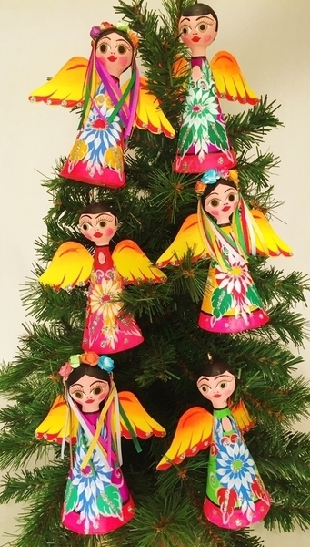 Boy Angel Ornament | Christmas Ornaments, Paper Mache, Angels