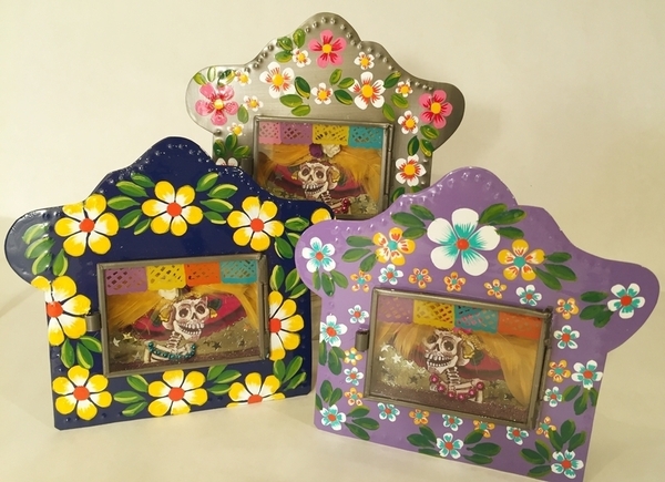 Small Catrina Nicho | Day of the Dead Nichos and Tin Designs