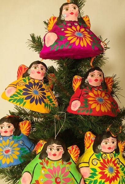 Bell Shaped Angel Girl | Christmas Ornaments, Paper Mache, Angels