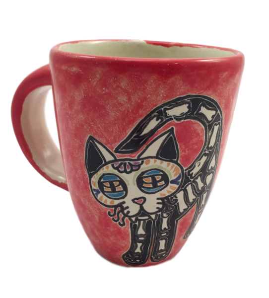 Kitty Skeleton Mug | Day of the Dead, Entertaining