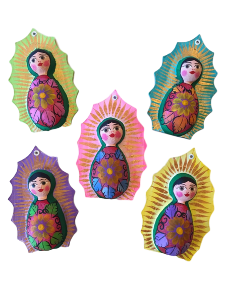 Gpe. Ornament, Oval, S/3 | Christmas Ornaments, Paper Mache, Assorted