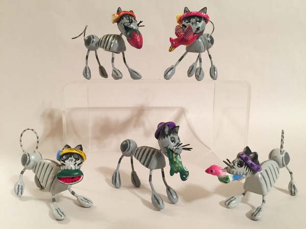 Day of the Dead Cats, S/3 | Day of the Dead Clay Work