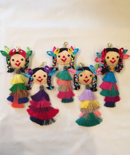 Fancy Maria Keychain | Mexican Maria Dolls