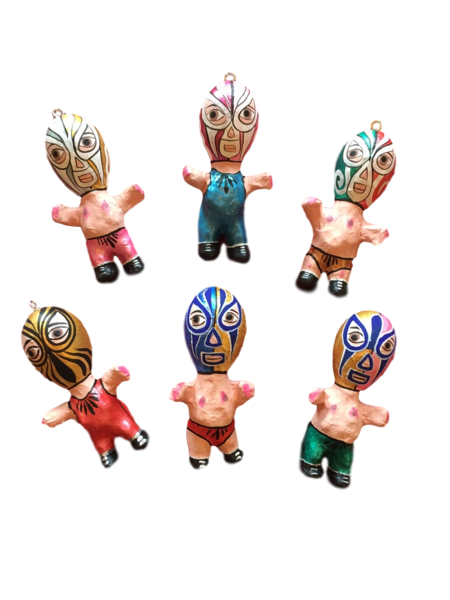 Little Lucha Guy Ornament, S/3 |  New Arrivals