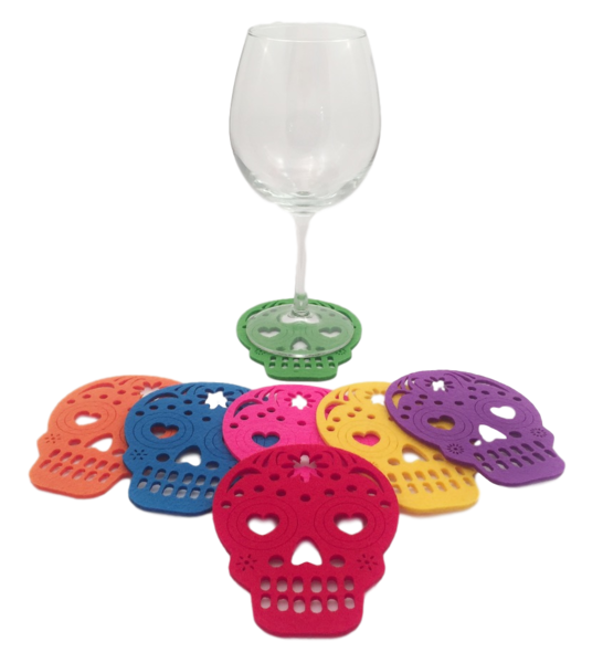 Calavera Coasters, Set of 7 | Day of the Dead, Entertaining