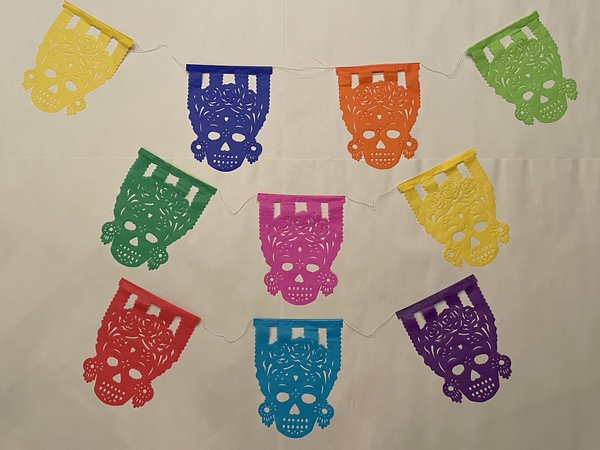 Medium Frida Muerta Papel Picado, S/12 | Day of the Dead Papel Picado