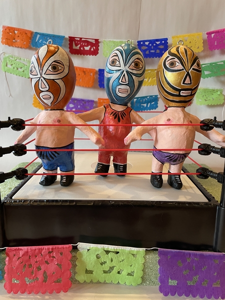 Lucha Guy Ornament, Large, S/3 |  New Arrivals