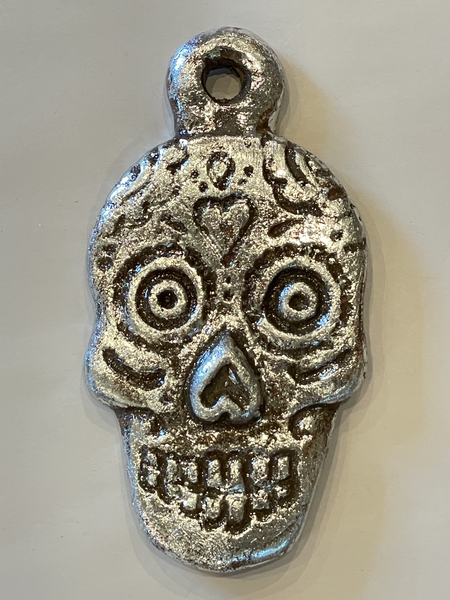 Milagro Inspired Calavera Wall Hanging, Silver |  Sale Items