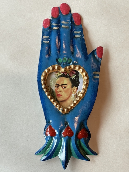 Tin Frida Healing Hand Nicho, S/2 |  New Arrivals