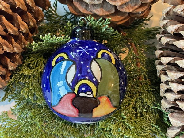 Hand painted Nativity on Ornament, S/3 | Mexican Nativity Sets