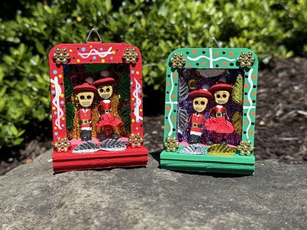 Miniature Christmas Nicho, S/2 |  New Arrivals