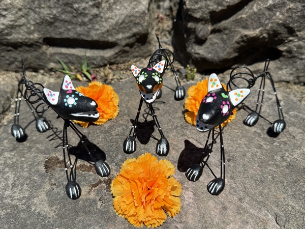 Wire Calavera Dogs, B/W, S/4 |  New Arrivals