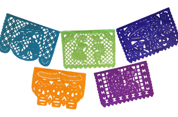 Day of the Dead Papel Picado, S/12 | Papel Picado Banners, Assorted