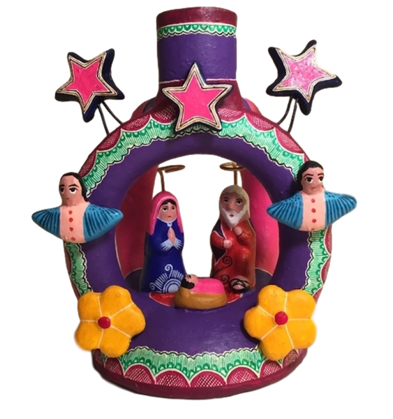 Nativity Set with Candle | Mexican Nativity Sets