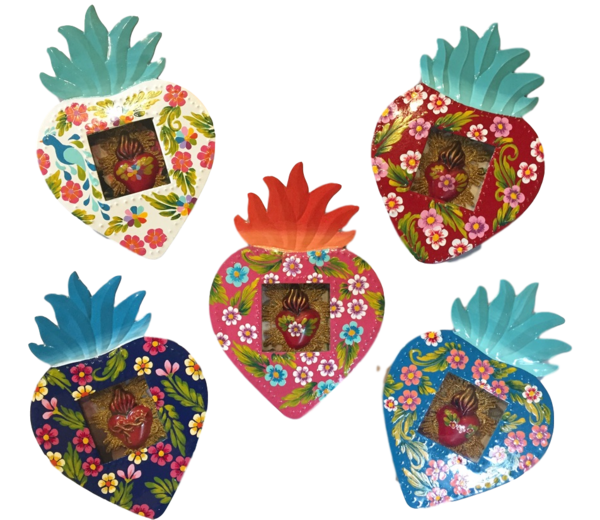 SH Nicho with Sacred Heart | Religious Nichos and Tin Decor