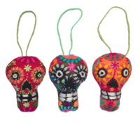 Image Embroidered Calavera Ornament, Small