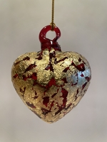 Image Red Heart with Gold Leaf