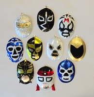 Image Assorted Tin Lucha Ornaments, S/10