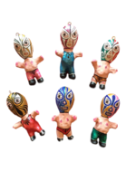 Image Little Lucha Guy Ornament, S/3