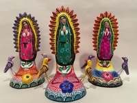 Image Virgin of Guadalupe Statuette, Clay