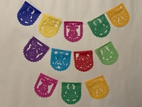 Image Mini Christmas Papel Picado, Oval, S/12