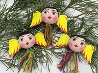 Image Cherub Angel Ornament Boy, S/3