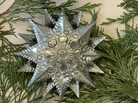 Image Tin Star Ornament, Set of 10, Medium