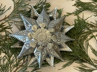 Image Tin Star Ornament, Set of 10, Large