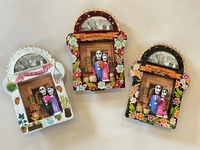 Image Frida and Diego Calavera Nicho, Set of Two