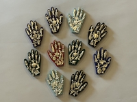 Image Healing Hand with Milagros, Miniature, Set of 4