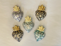 Image Sacred Heart with Milagros, Color, Mini, S/2