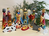 Image Tin Nativity, Cone Shaped