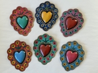 Image Large Heart Ornaments, S/6