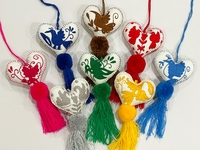 Image Otomi Heart Ornament, Single Color