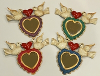Image Love Dove Heart Mirror, S/4