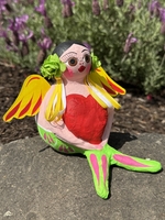 Image Sitting Mermaid with Red Heart, S/3